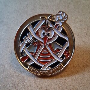 Retractaway Enamel Pin